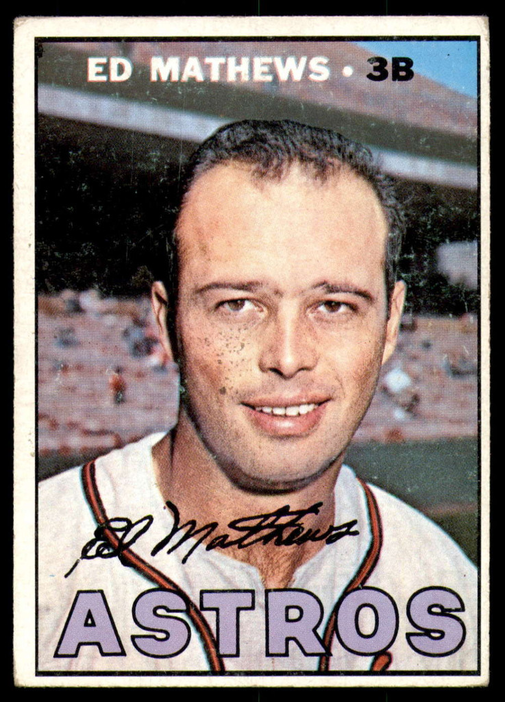 1967 Topps #166 Eddie Mathews VG-EX  ID: 215545