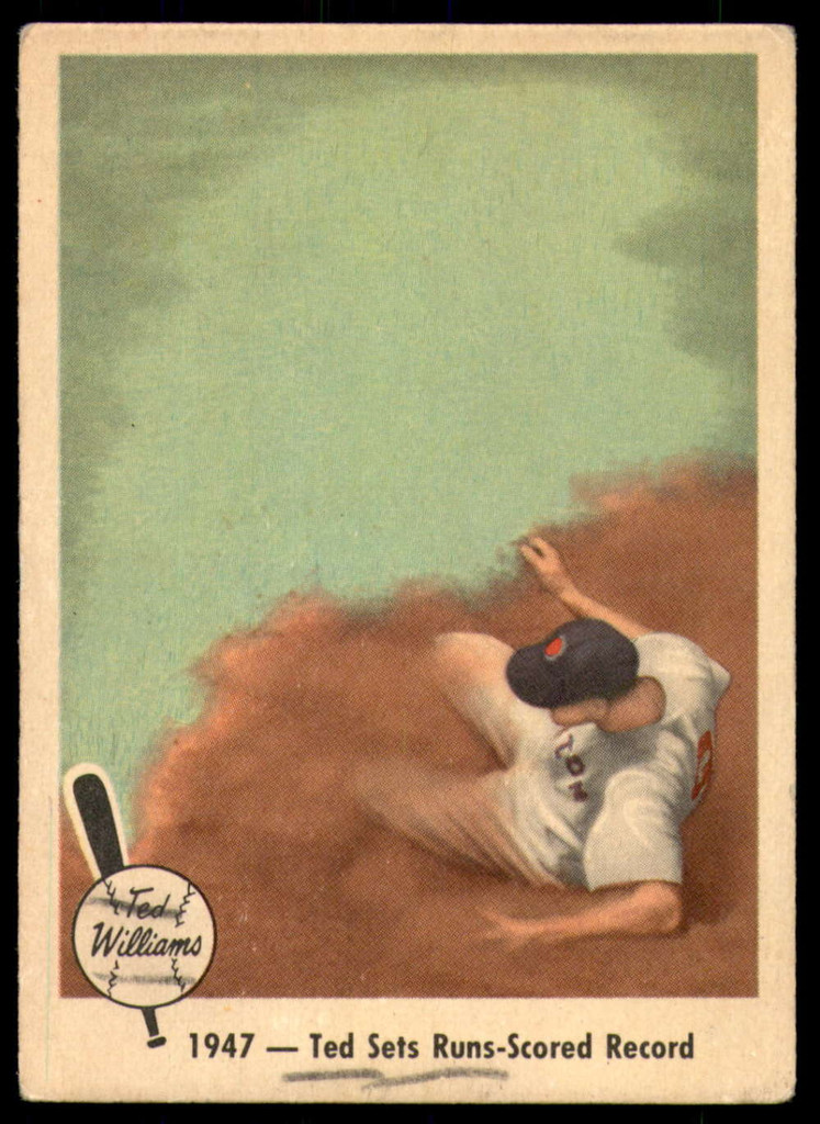 1959 Fleer Ted Williams #34 1947 - Ted Sets Runs-Scored Record Very Good  ID: 215818