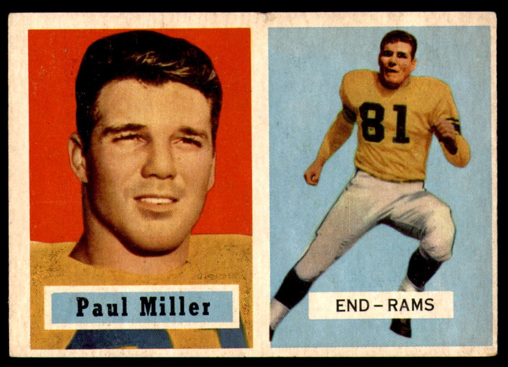 1957 Topps #120 Paul Miller DP Excellent+ RC Rookie 