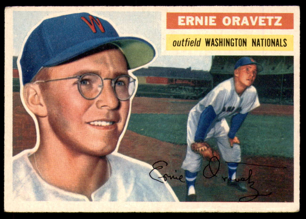 1956 Topps #51 Ernie Oravetz Excellent RC Rookie 