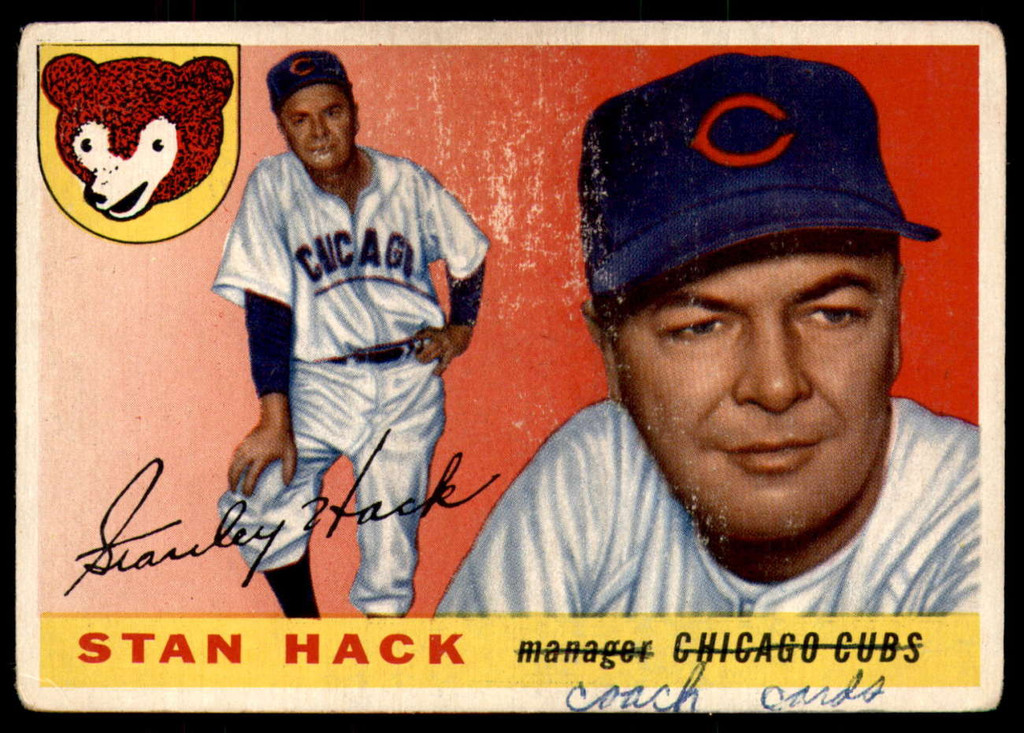 1955 Topps #6 Stan Hack MG Good RC Rookie  ID: 219787