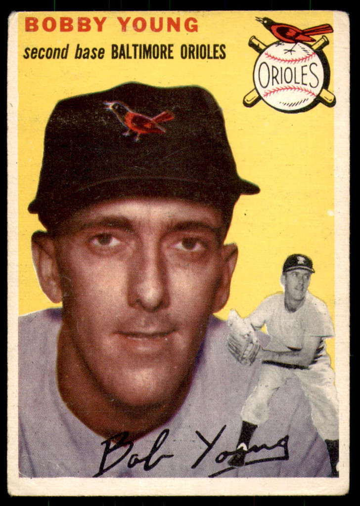 1954 Topps #8 Bobby Young Very Good  ID: 237472