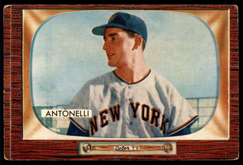 1955 Bowman #124 Johnny Antonelli Very Good  ID: 210337