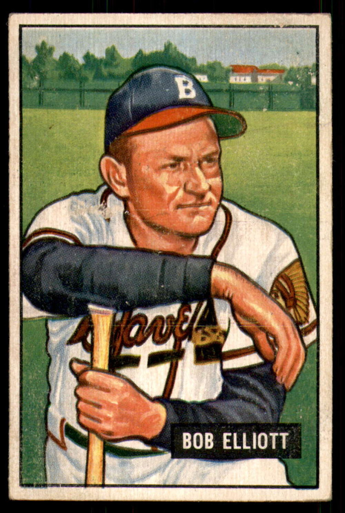 1951 Bowman #66 Bob Elliott Good  ID: 226773