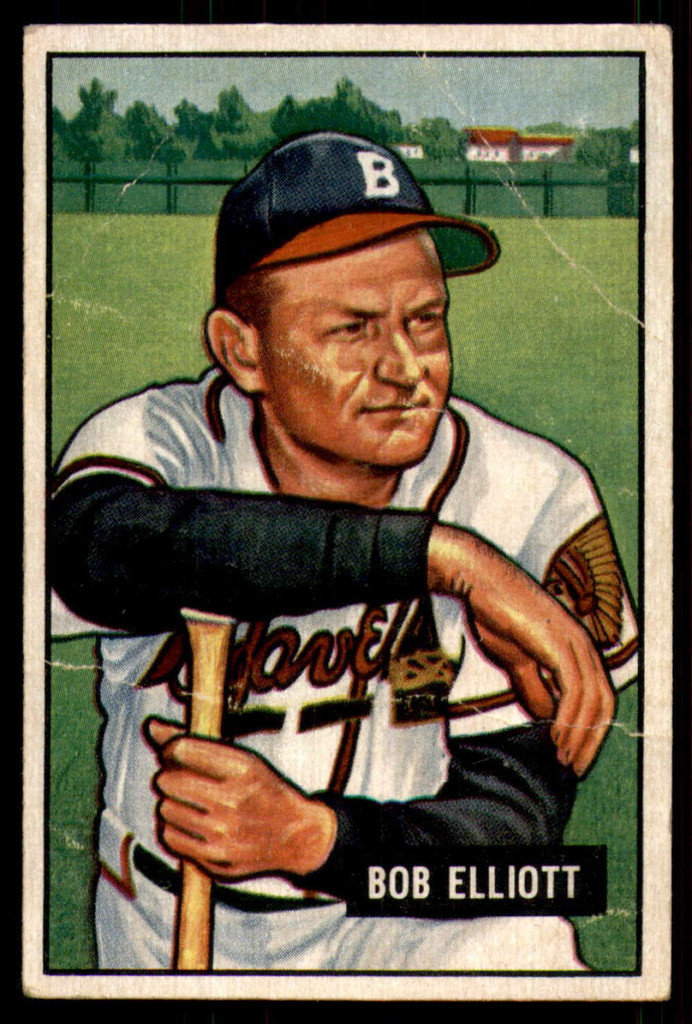 1951 Bowman #66 Bob Elliott Good  ID: 226774