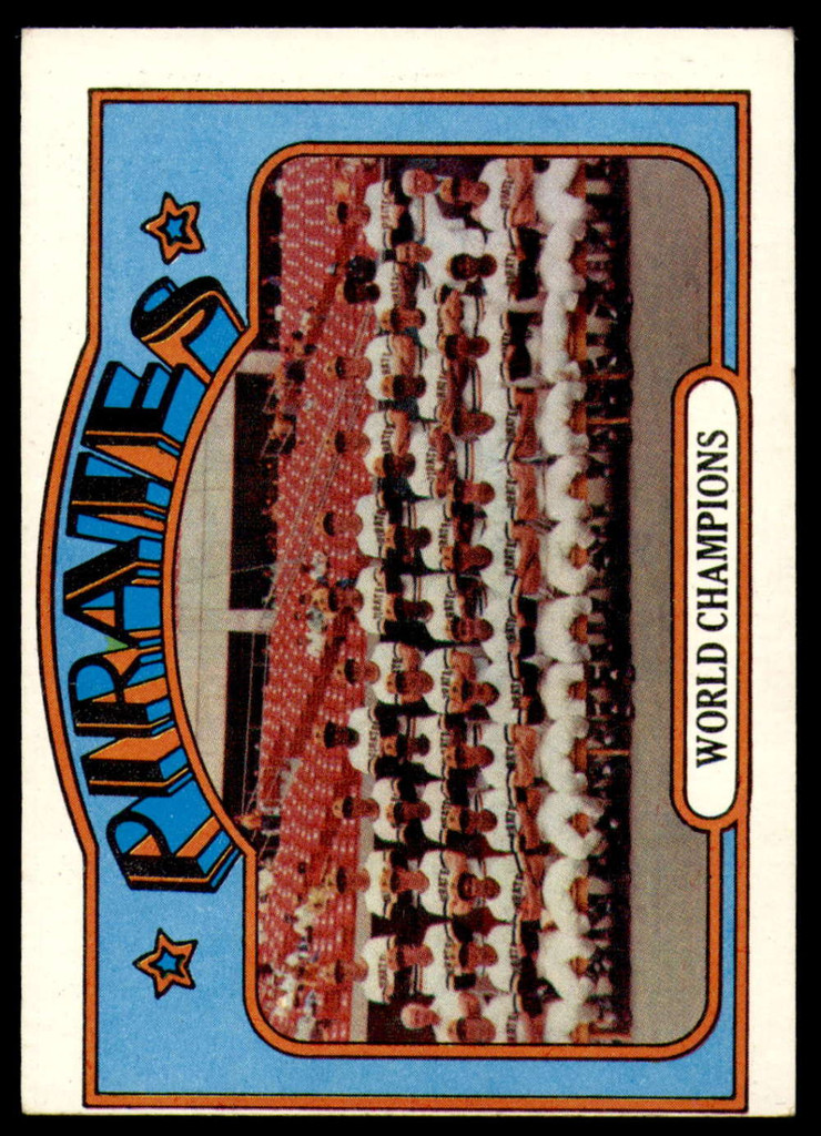 1972 Topps #   1 World Champions Pirates Excellent  ID: 245763