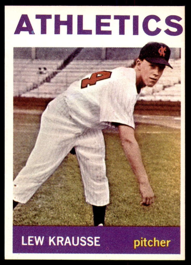 1964 Topps #334 Lew Krausse Near Mint  ID: 248584