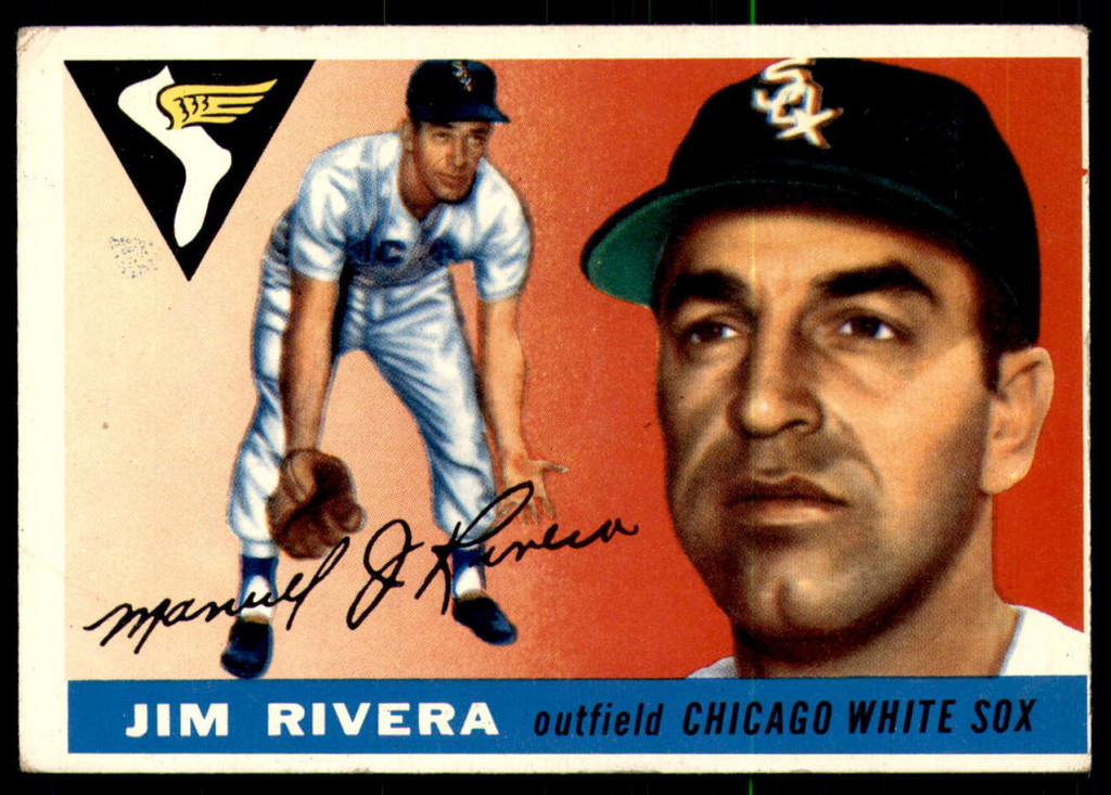 1955 Topps #58 Jim Rivera UER Very Good  ID: 219923