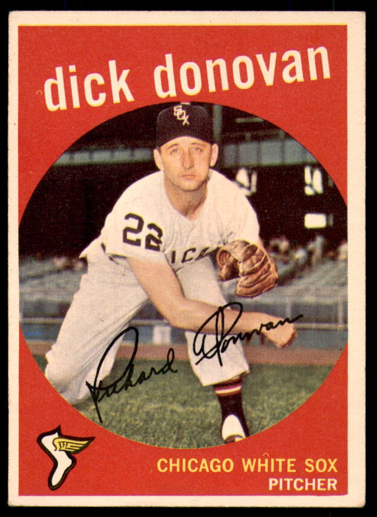 1959 Topps #5 Dick Donovan Excellent 