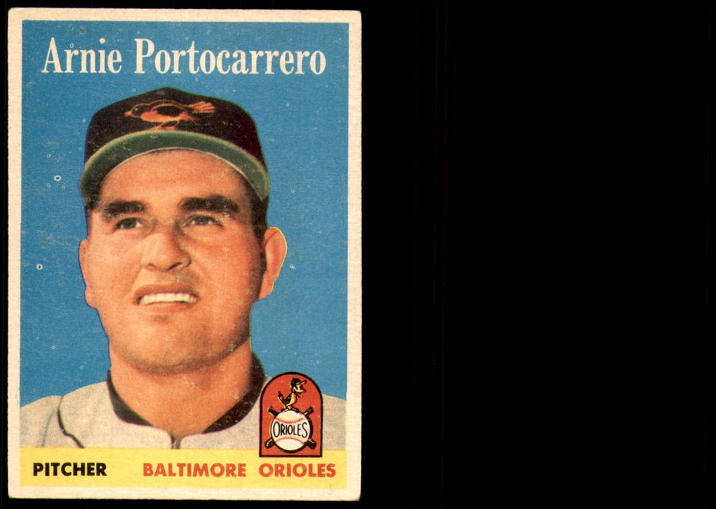 1958 Topps #465 Arnie Portocarrero Excellent  ID: 223323
