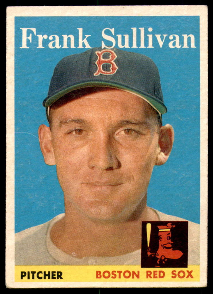 1958 Topps #18 Frank Sullivan Very Good  ID: 238966