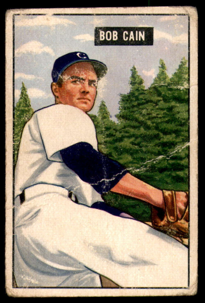 1951 Bowman #197 Bob Cain Good 