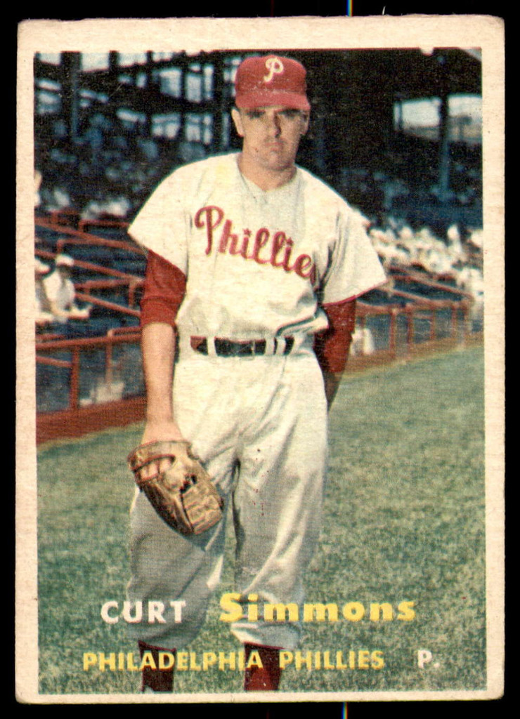 1957 Topps #158 Curt Simmons Very Good  ID: 238714