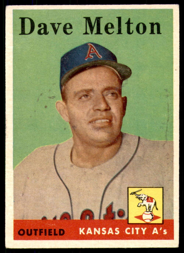 1958 Topps #391 Dave Melton Excellent RC Rookie  ID: 229501