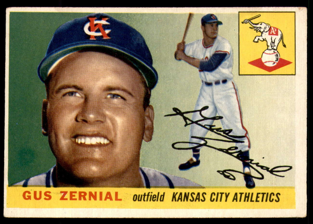 1955 Topps #110 Gus Zernial Very Good  ID: 223125