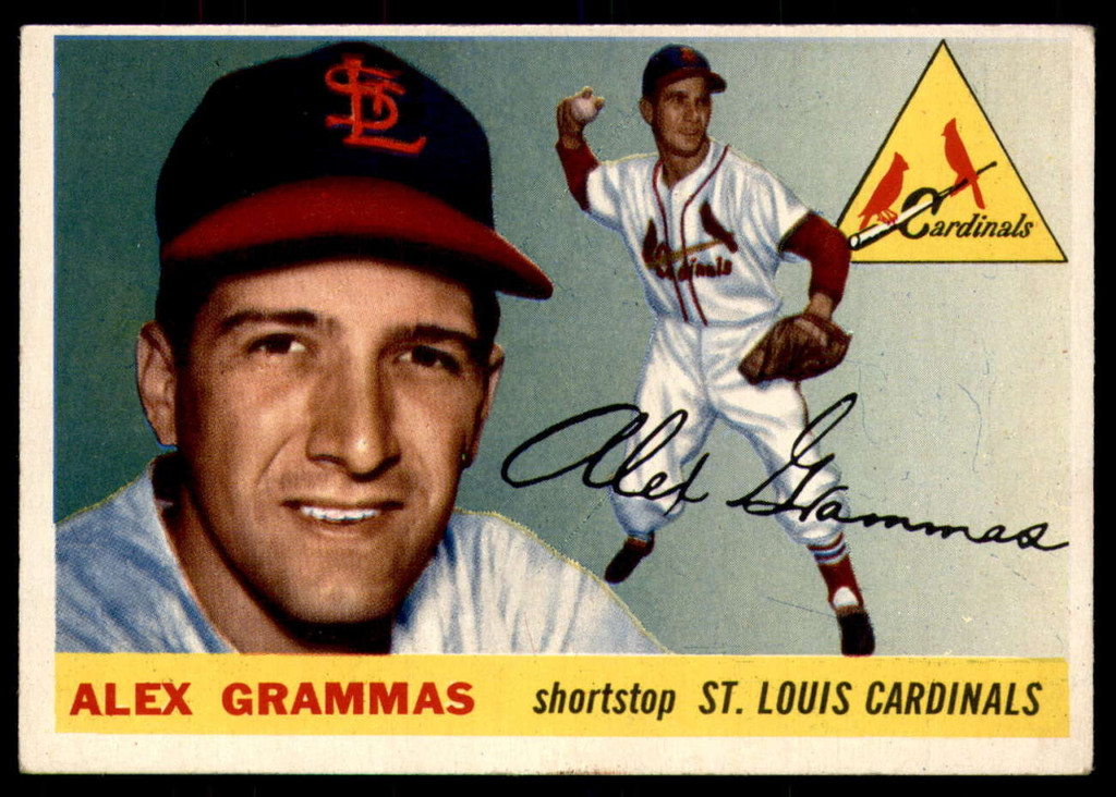 1955 Topps #21 Alex Grammas UER Very Good  ID: 219827