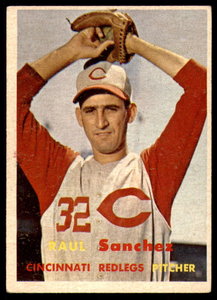 1957 Topps #393 Raul Sanchez Excellent RC Rookie  ID: 221144