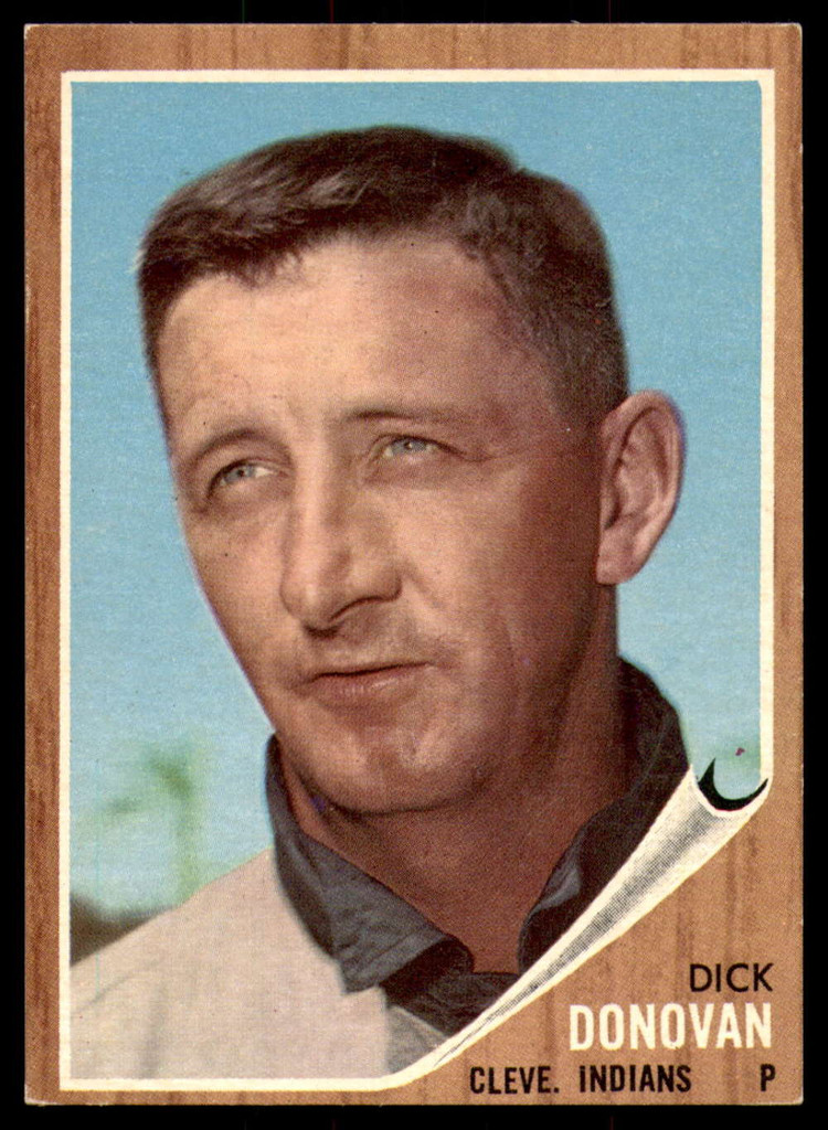 1962 Topps #15 Dick Donovan UER Ex-Mint  ID: 227302