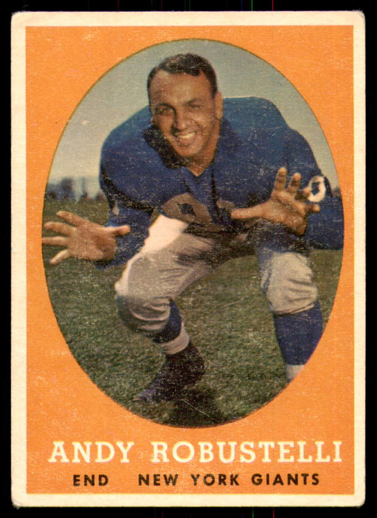 1958 Topps #15 Andy Robustelli Very Good  ID: 218749