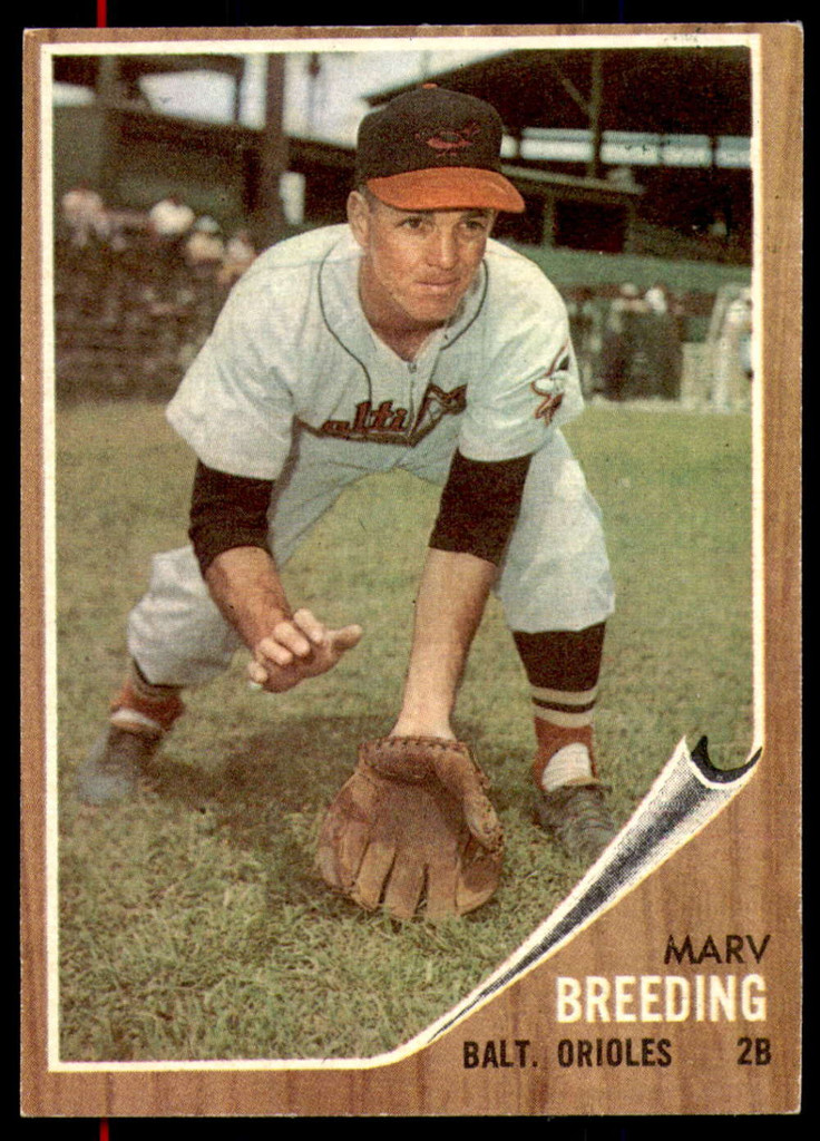 1962 Topps #6 Marv Breeding Excellent+  ID: 234609