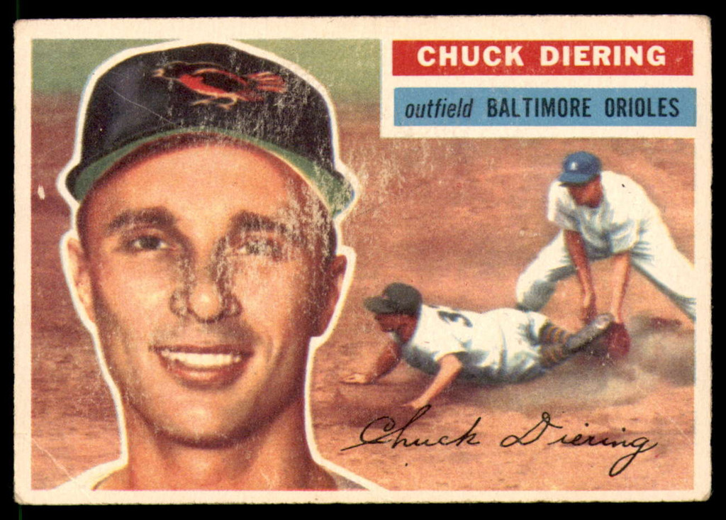 1956 Topps #19 Chuck Diering DP G-VG 
