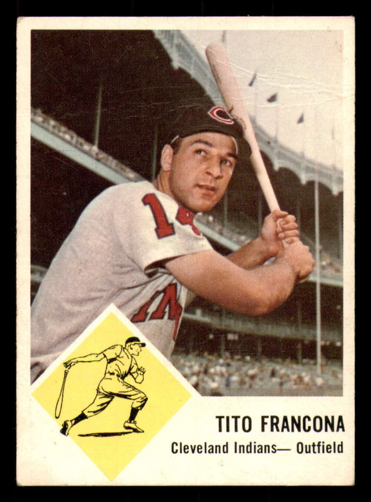 1963 Fleer #12 Tito Francona G-VG 