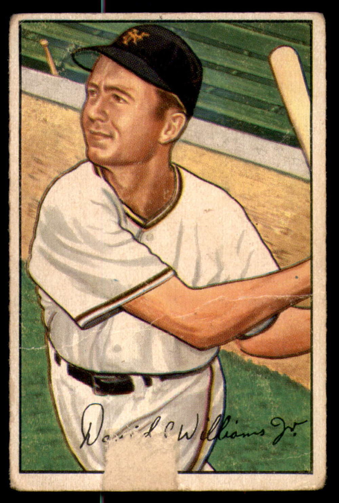 1952 Bowman #178 Dave Williams Poor RC Rookie 