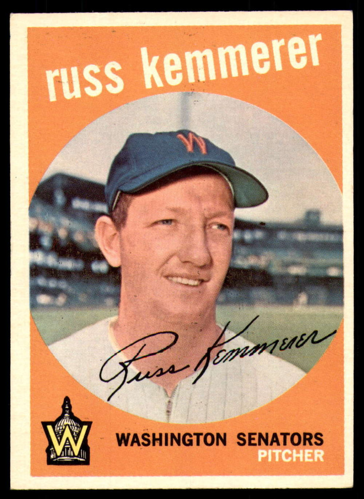 1959 Topps #191 Russ Kemmerer Excellent+  ID: 230188