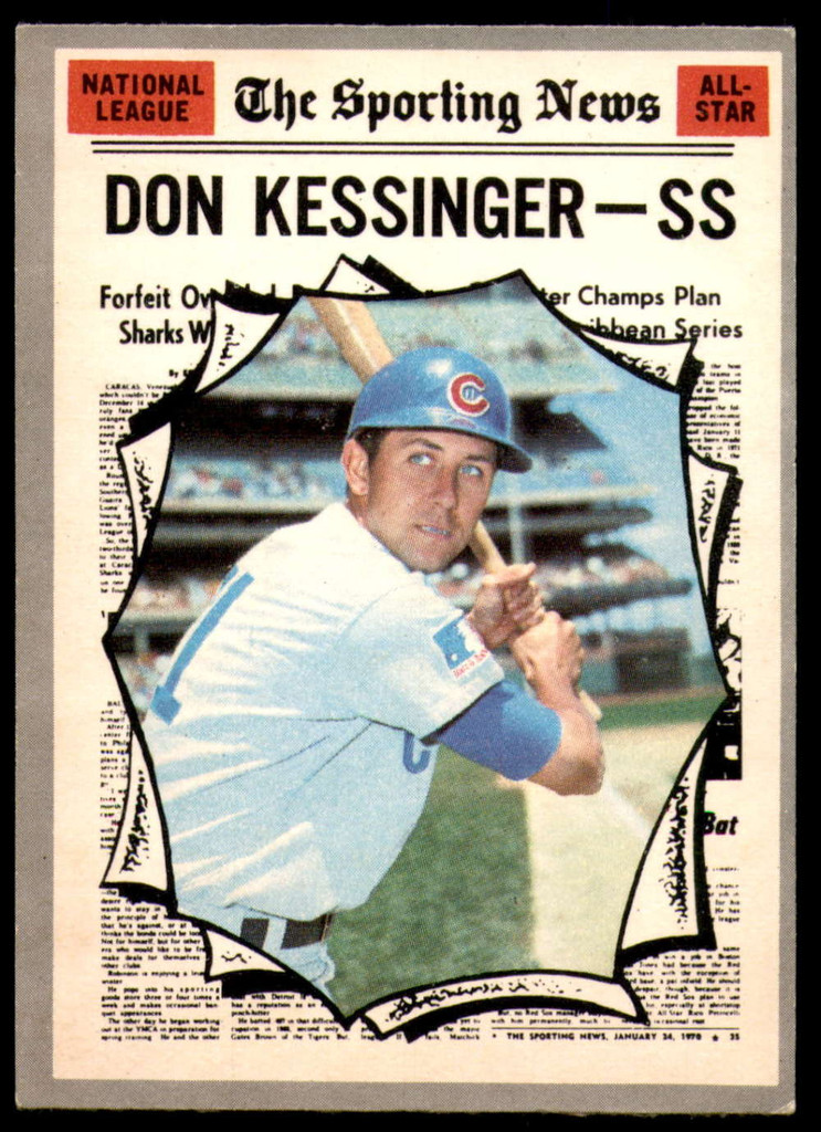 1970 O-Pee-Chee #456 Don Kessinger AS Excellent+ 