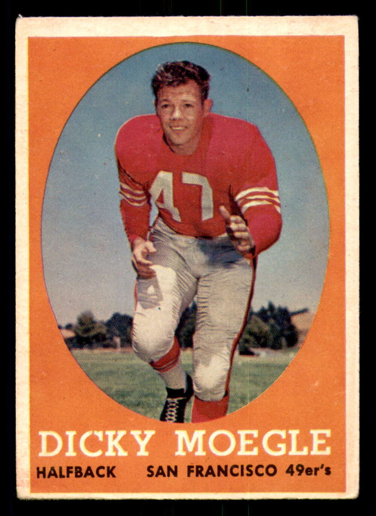 1958 Topps #124 Dick Moegle Excellent  ID: 268388