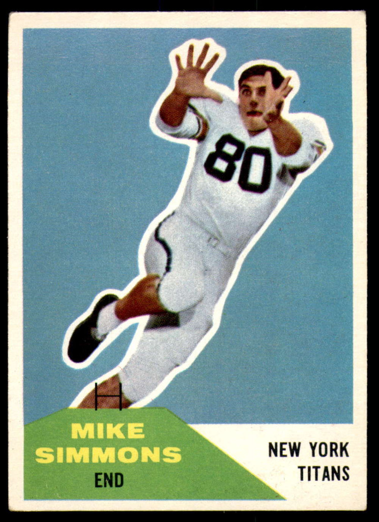 1960 Fleer #68 Mike Simmons Excellent+ 