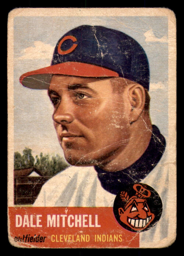 1953 Topps #26 Dale Mitchell DP Poor 