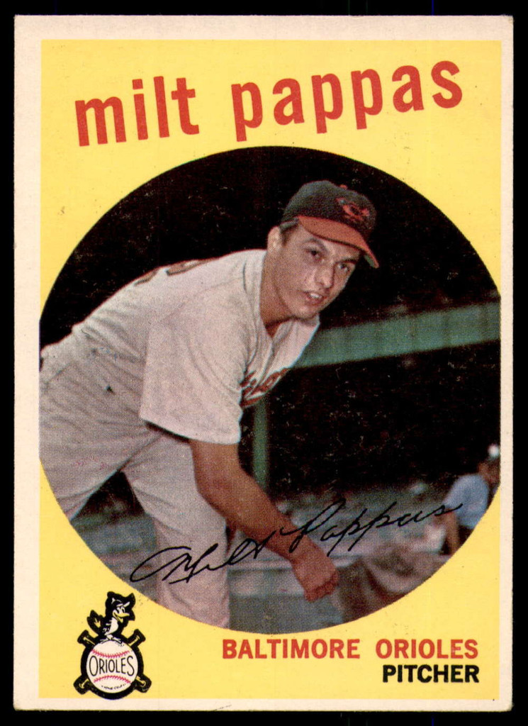 1959 Topps #391 Milt Pappas Very Good  ID: 221826