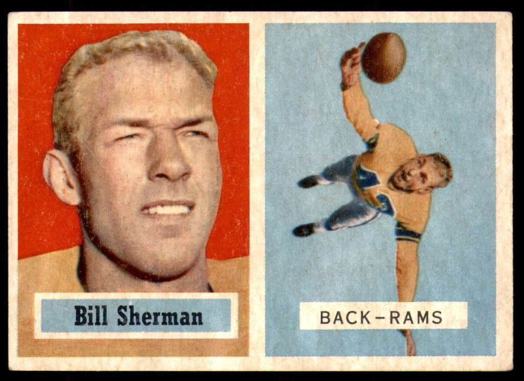 1957 Topps #58 Will Sherman ERR Excellent+ 