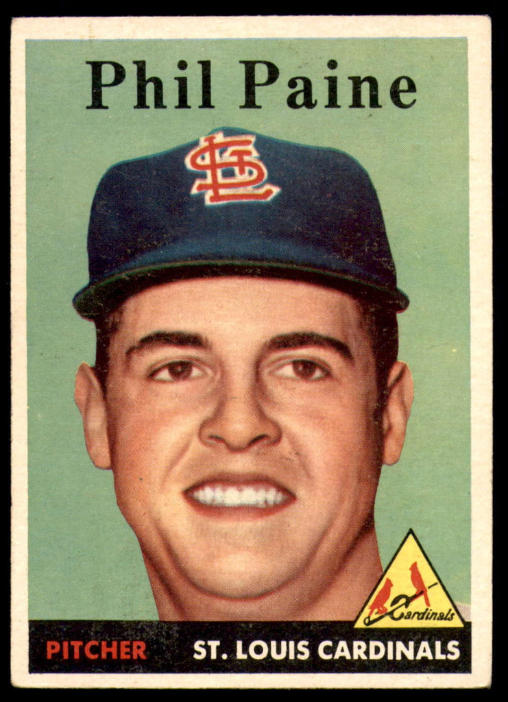 1958 Topps #442 Phil Paine Very Good RC Rookie  ID: 229582
