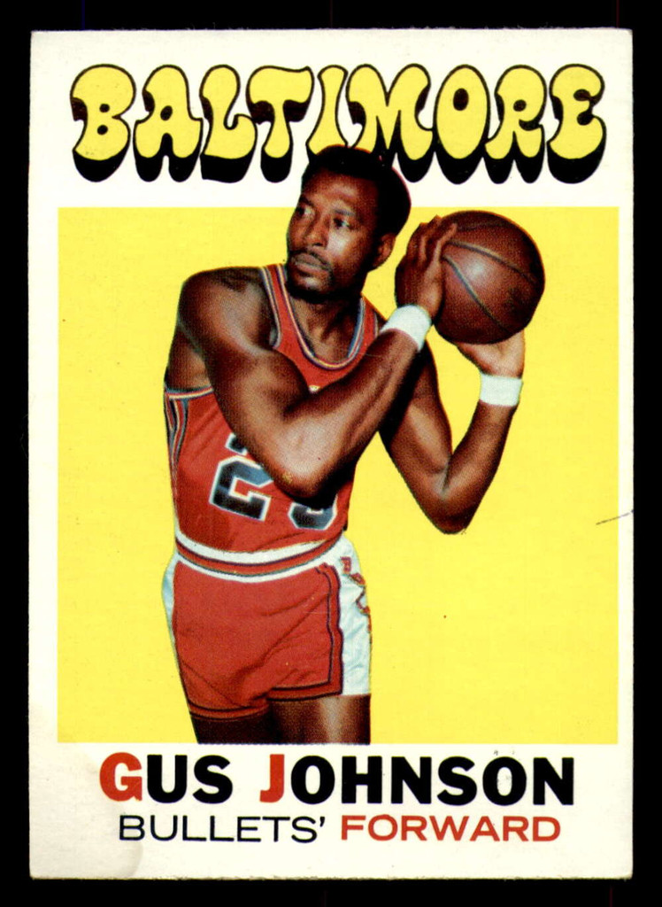 1971-72 Topps # 77 Gus Johnson DP Excellent 