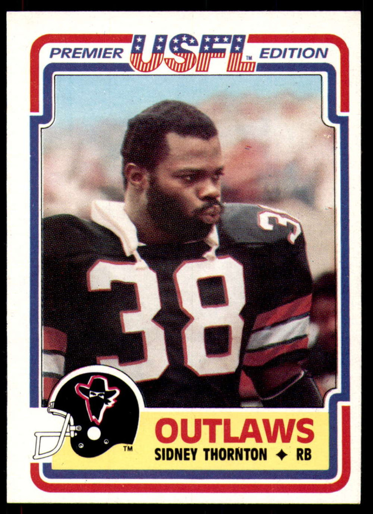 1984 Topps USFL #95 Sidney Thornton NM-Mint  ID: 263206