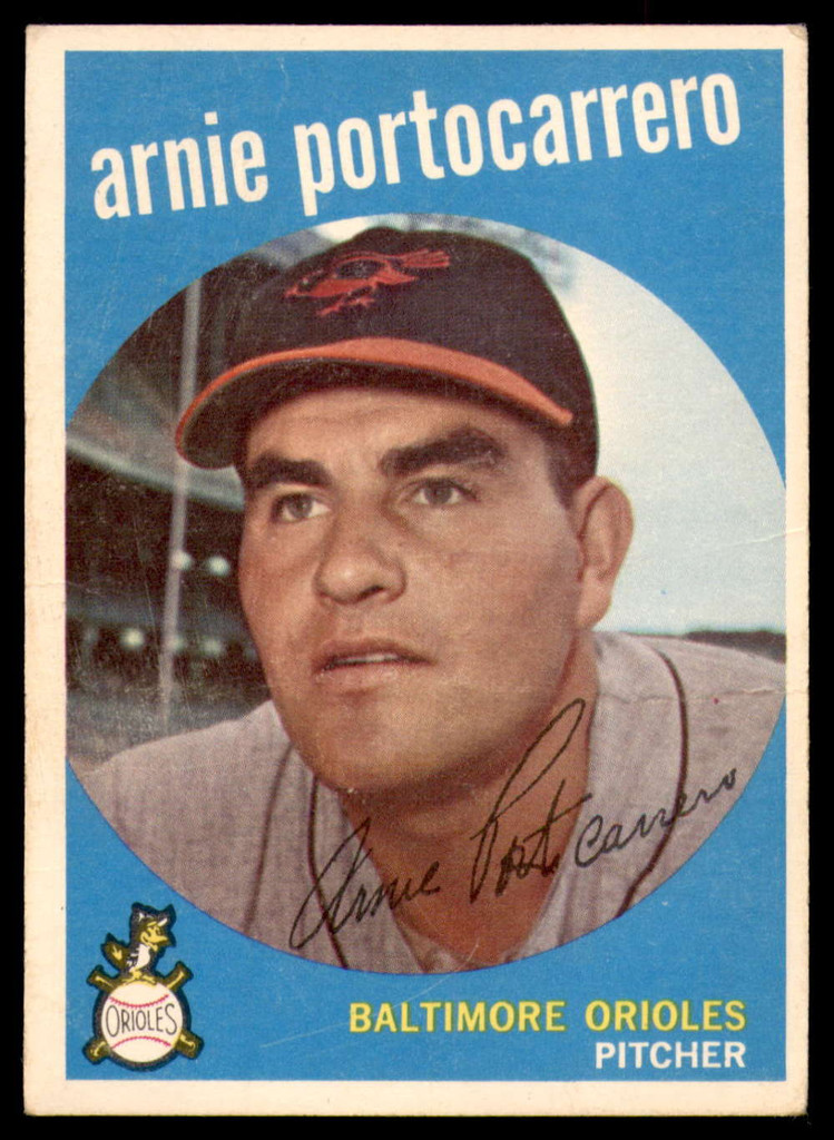 1959 Topps #98 Arnie Portocarrero Very Good  ID: 229947