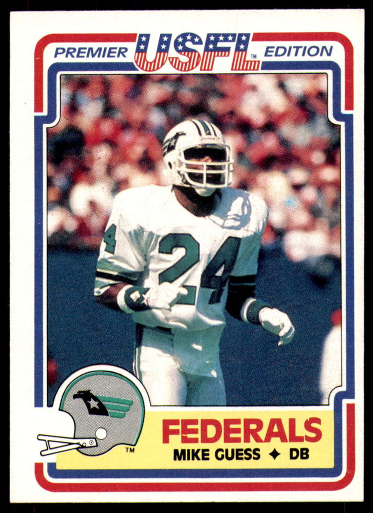 1984 Topps USFL #126 Mike Guess NM-Mint  ID: 263301