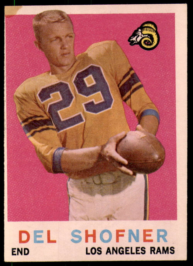 1959 Topps #15 Del Shofner Excellent RC Rookie 