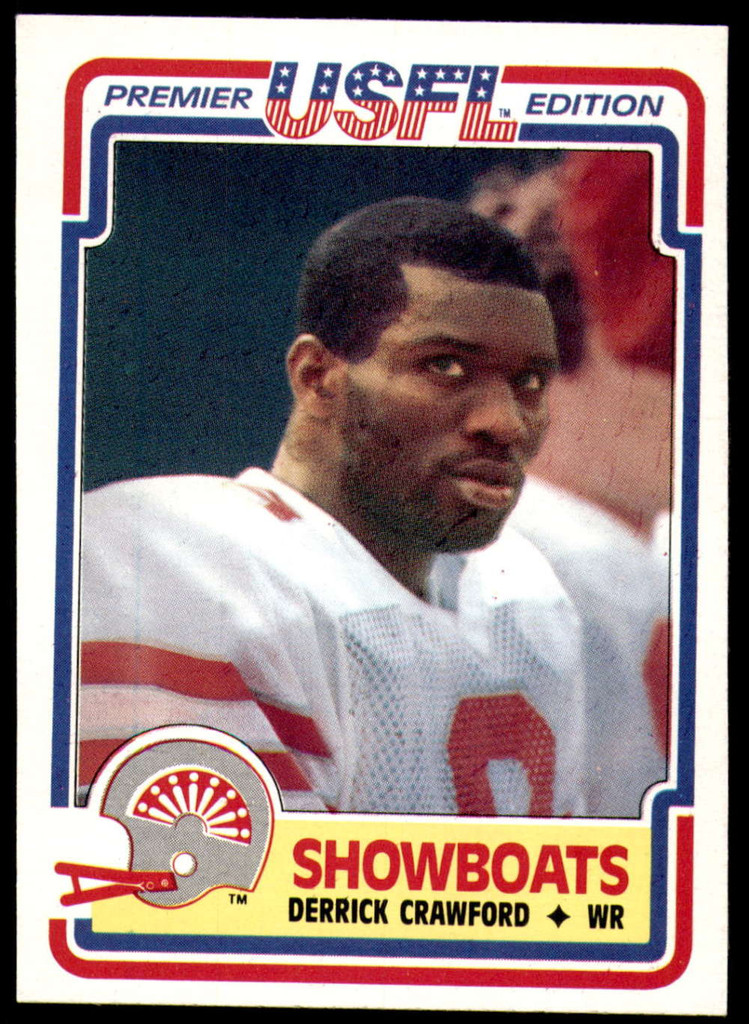 1984 Topps USFL #53 Derrick Crawford NM-Mint  ID: 263089