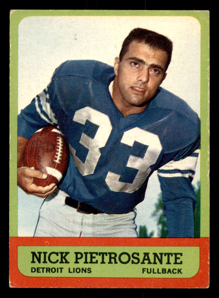 1963 Topps # 27 Nick Pietrosante Excellent+ 