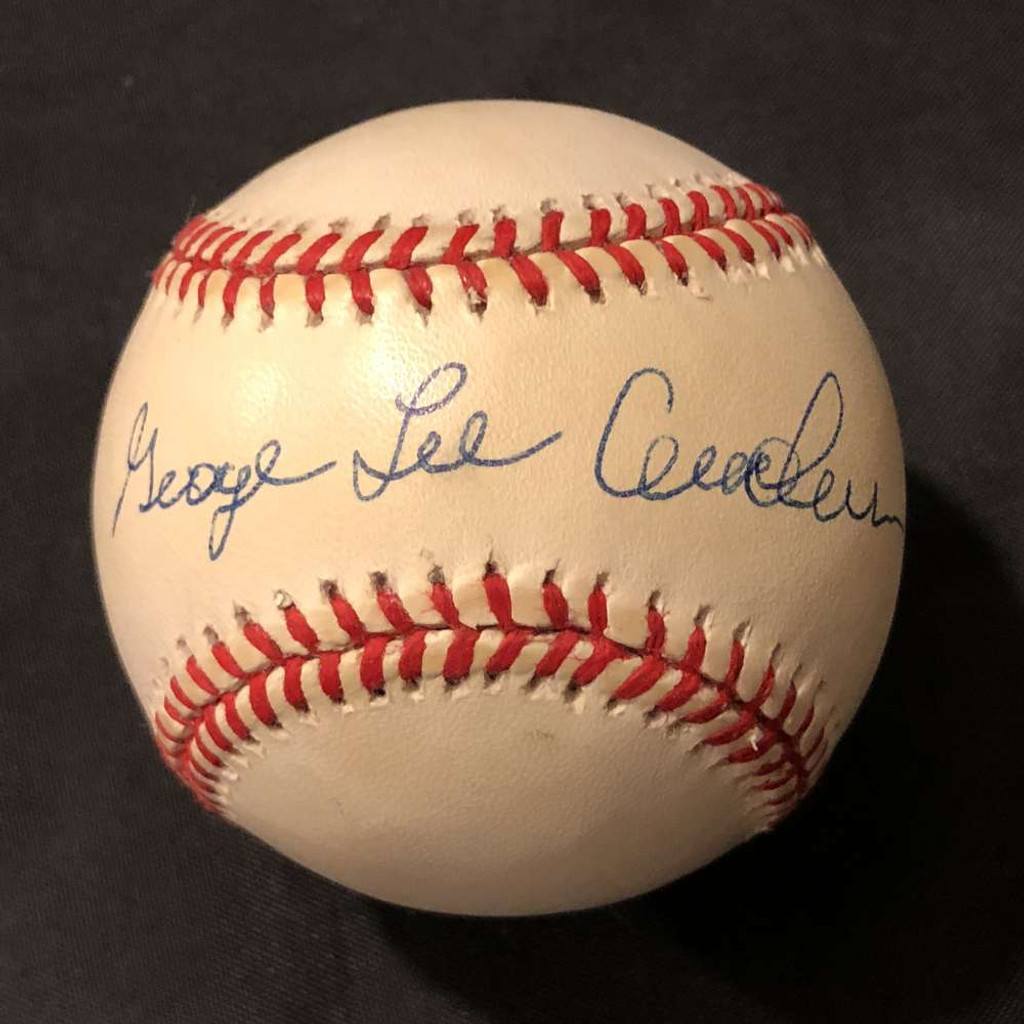 George Lee Sparky Anderson OAL Baseball PSA/DNA Signed Auto Tigers Reds FULL Name