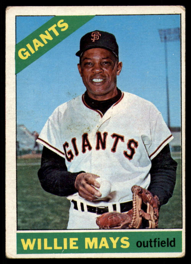 1966 Topps #   1 Willie Mays Excellent  ID: 149933