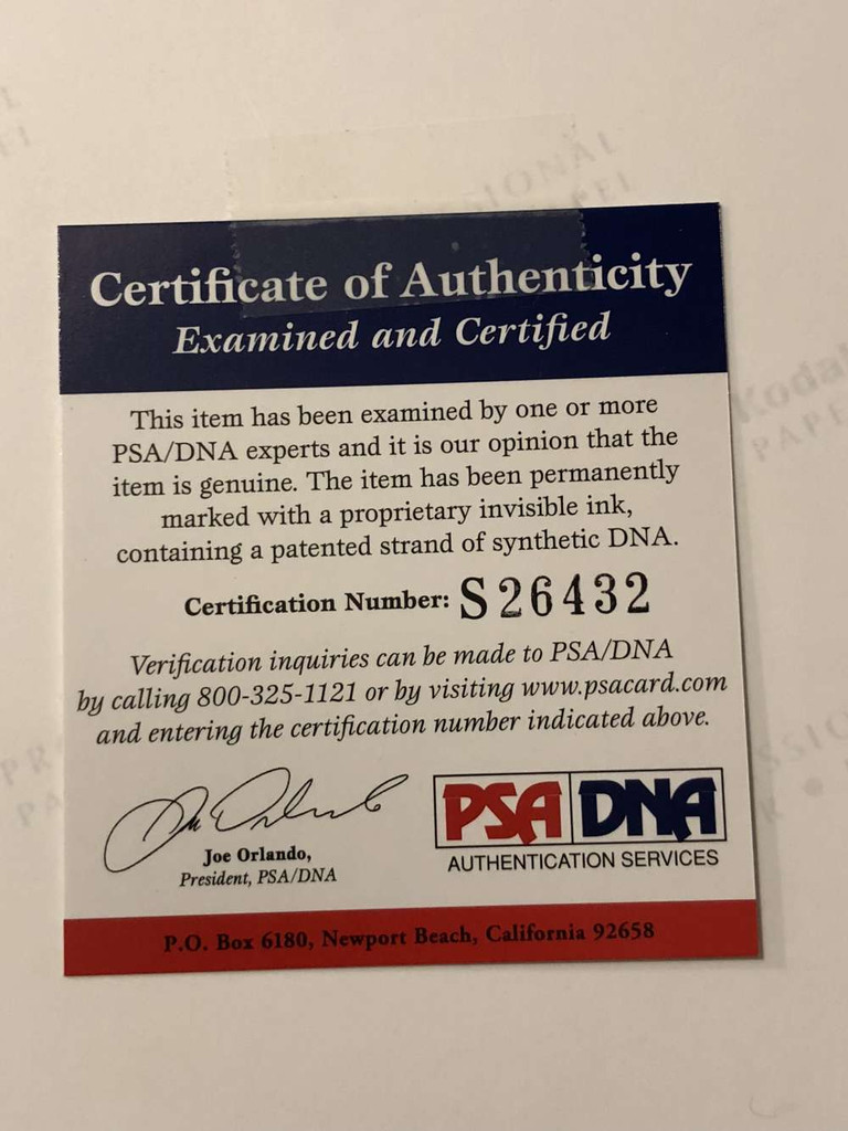 Edward James Olmos 8x10 Color Photo Signed Autograph PSA/DNA 36204.00