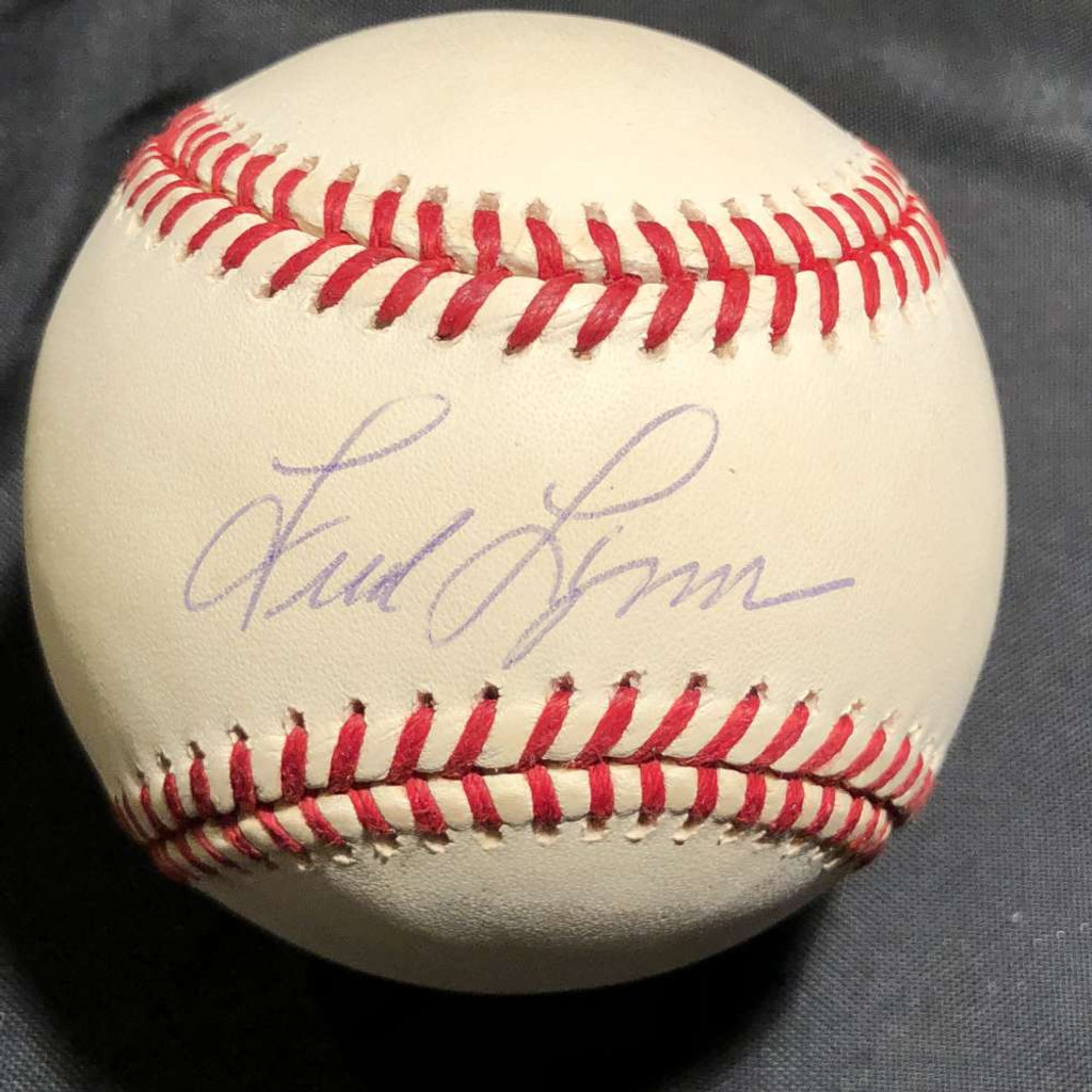 Fred Lynn Signed Auto Baseball Steiner Sticker on Ball Red Sox