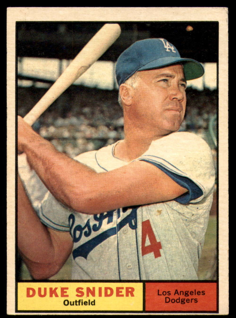 1961 Topps #443 Duke Snider Excellent+  ID: 168986