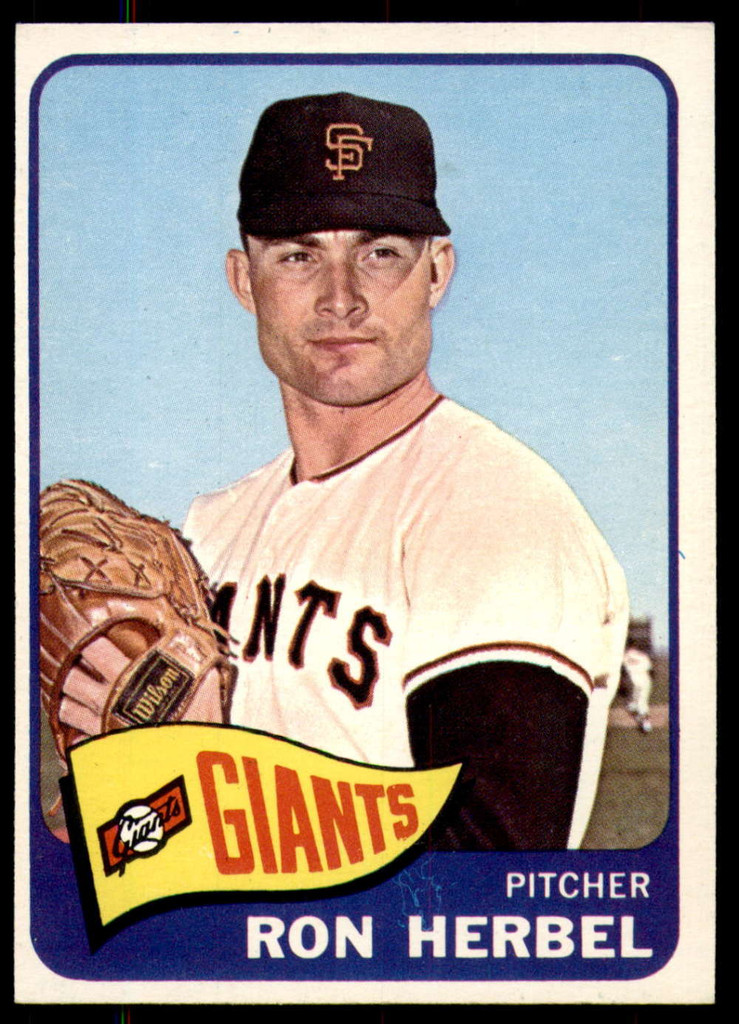 1965 Topps # 84 Ron Herbel Ex-Mint  ID: 256368