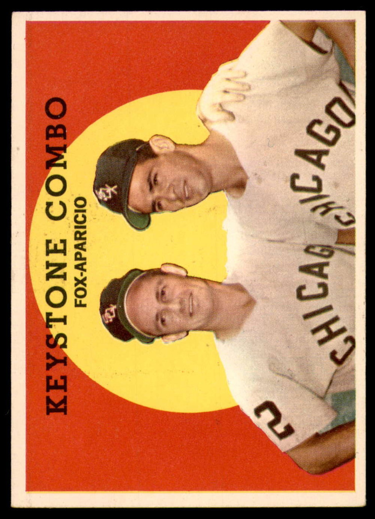 1959 Topps #408 Nellie Fox/Luis Aparicio Keystone Combo Ex-Mint  ID: 198079