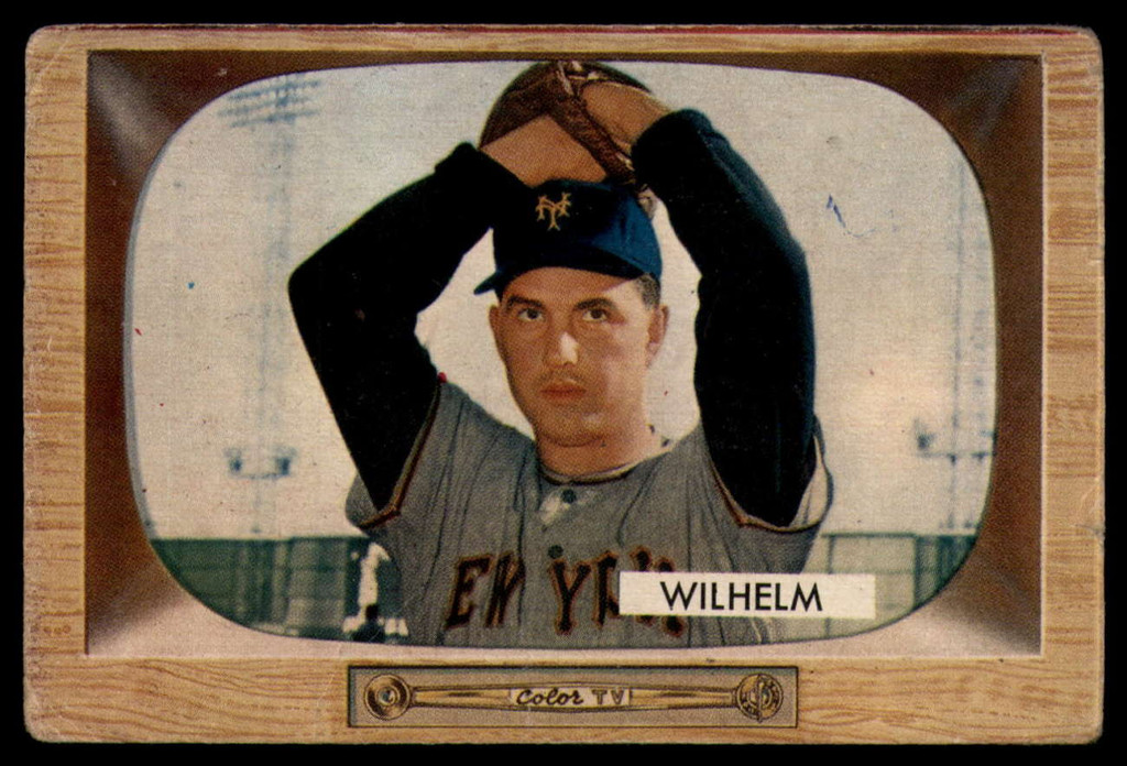 1955 Bowman #1 Hoyt Wilhelm UER G-VG  ID: 134526